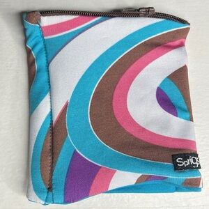 Sprigs Pull On Wrist Wallet With Zipper Compartment Perfect for Keys Cards